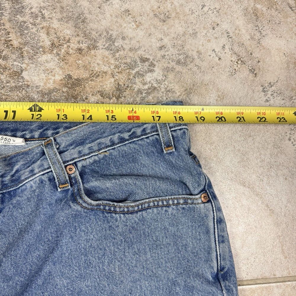 Vintage Levis Jeans Mens 42x34 Relaxed Fit 550 Tapered Blue 2001 Y2K - Picture 5 of 10